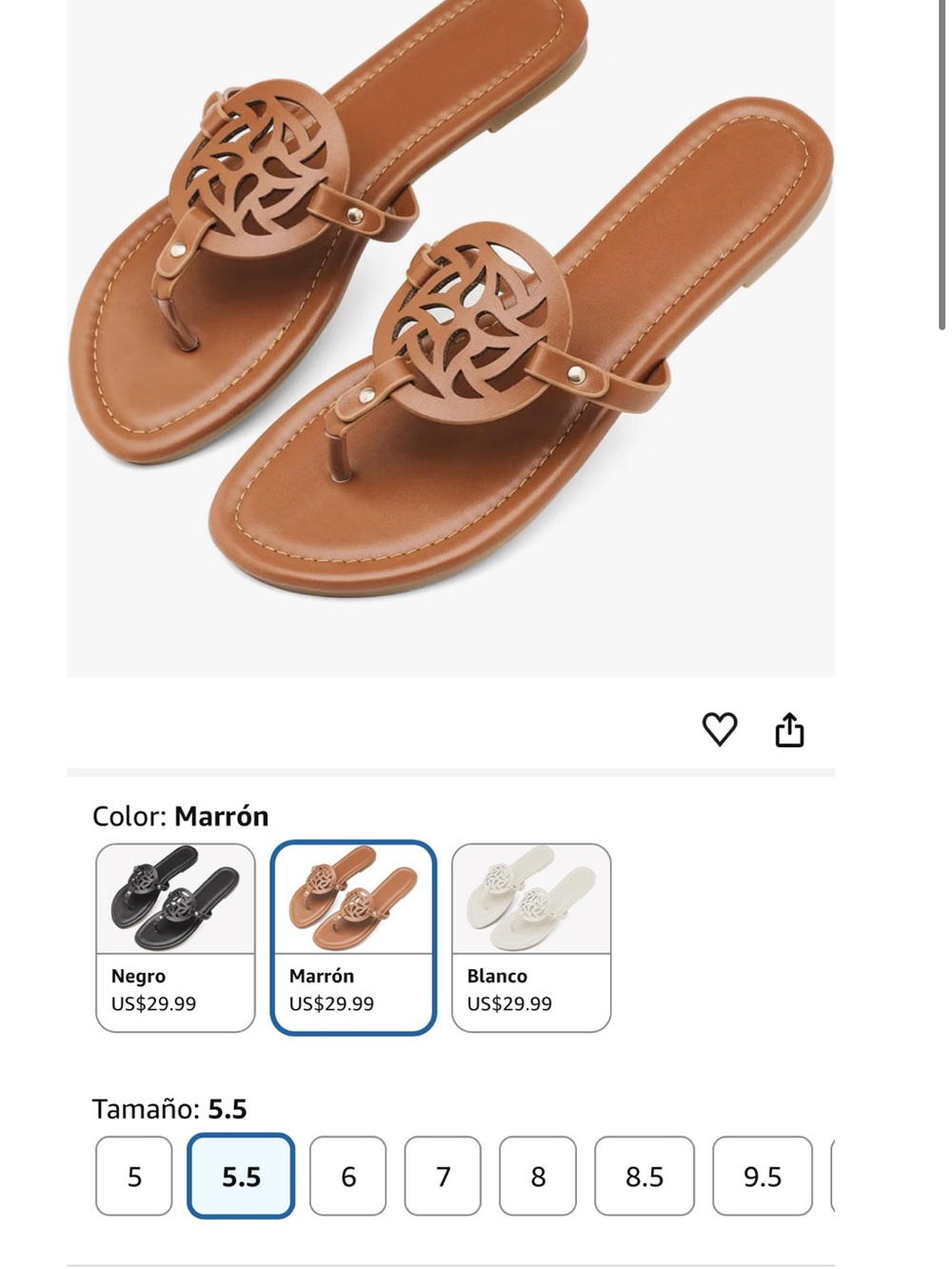 Women’s Tan Cutout Medallion Thong Sandals